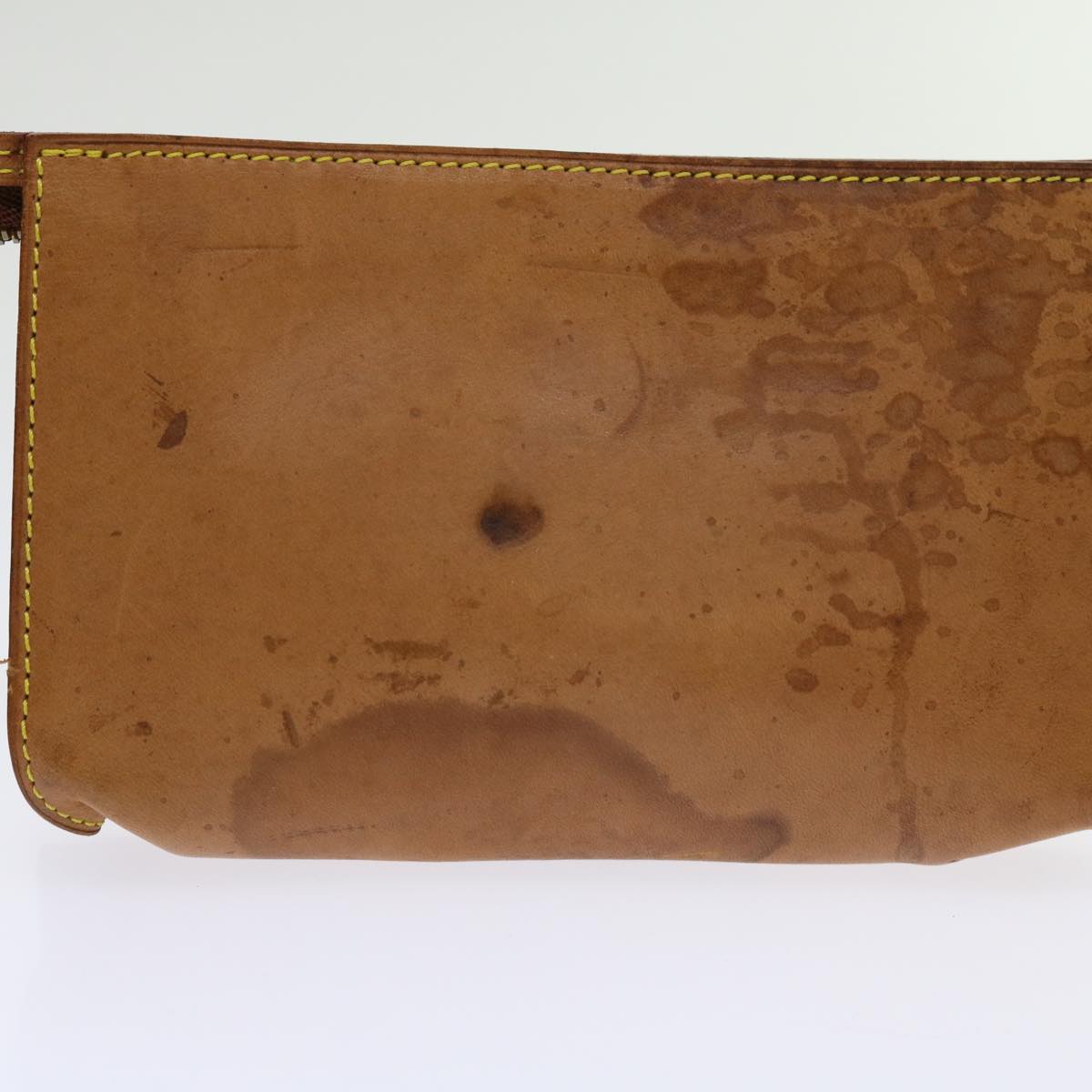 LOUIS VUITTON Nomad Leather Bucket PM Pouch Beige LV bs11355