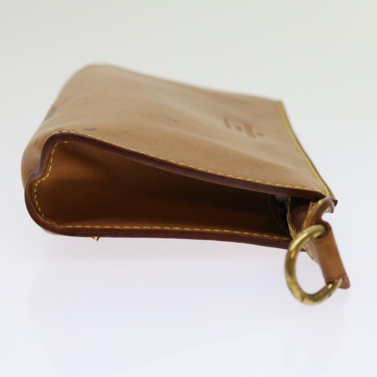 LOUIS VUITTON Nomad Leather Bucket PM Pouch Beige LV bs11355