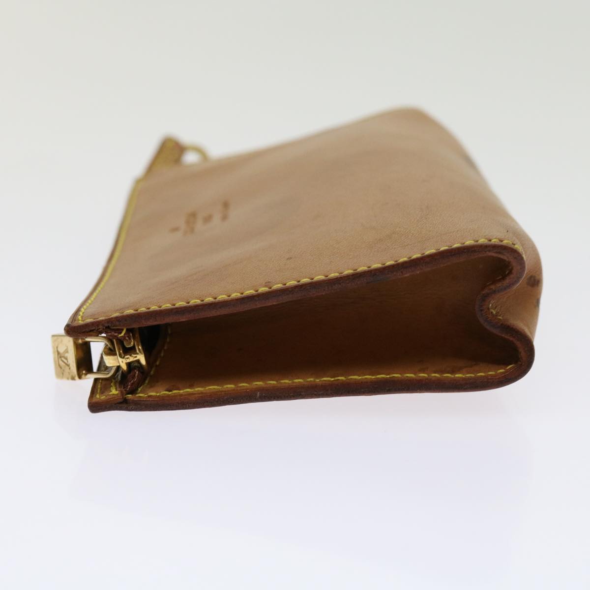 LOUIS VUITTON Nomad Leather Bucket PM Pouch Beige LV bs11355