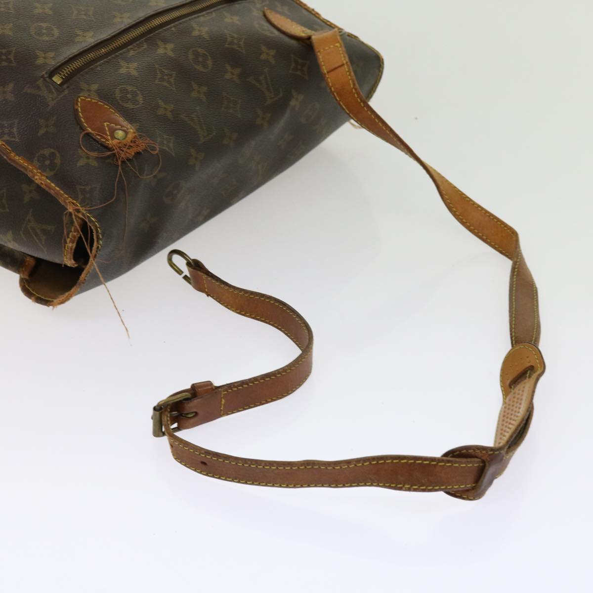 LOUIS VUITTON Monogram Gibeciere GM Shoulder Bag M42246 LV bs11362