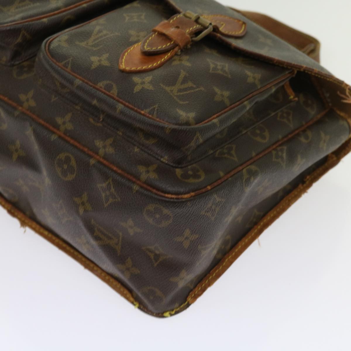 LOUIS VUITTON Monogram Gibeciere GM Shoulder Bag M42246 LV bs11362