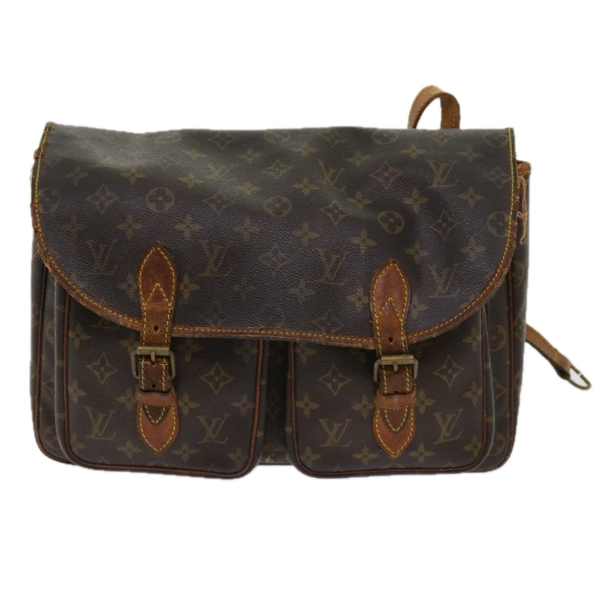 LOUIS VUITTON Monogram Gibeciere GM Shoulder Bag M42246 LV bs11362