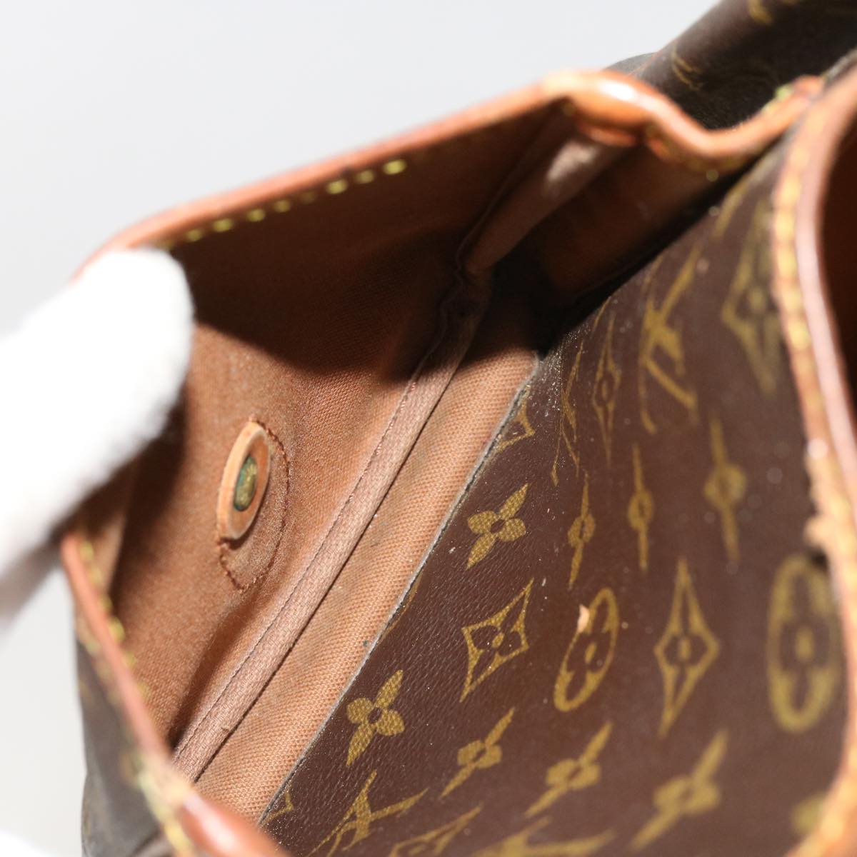 LOUIS VUITTON Monogram Gibeciere GM Shoulder Bag M42246 LV bs11362