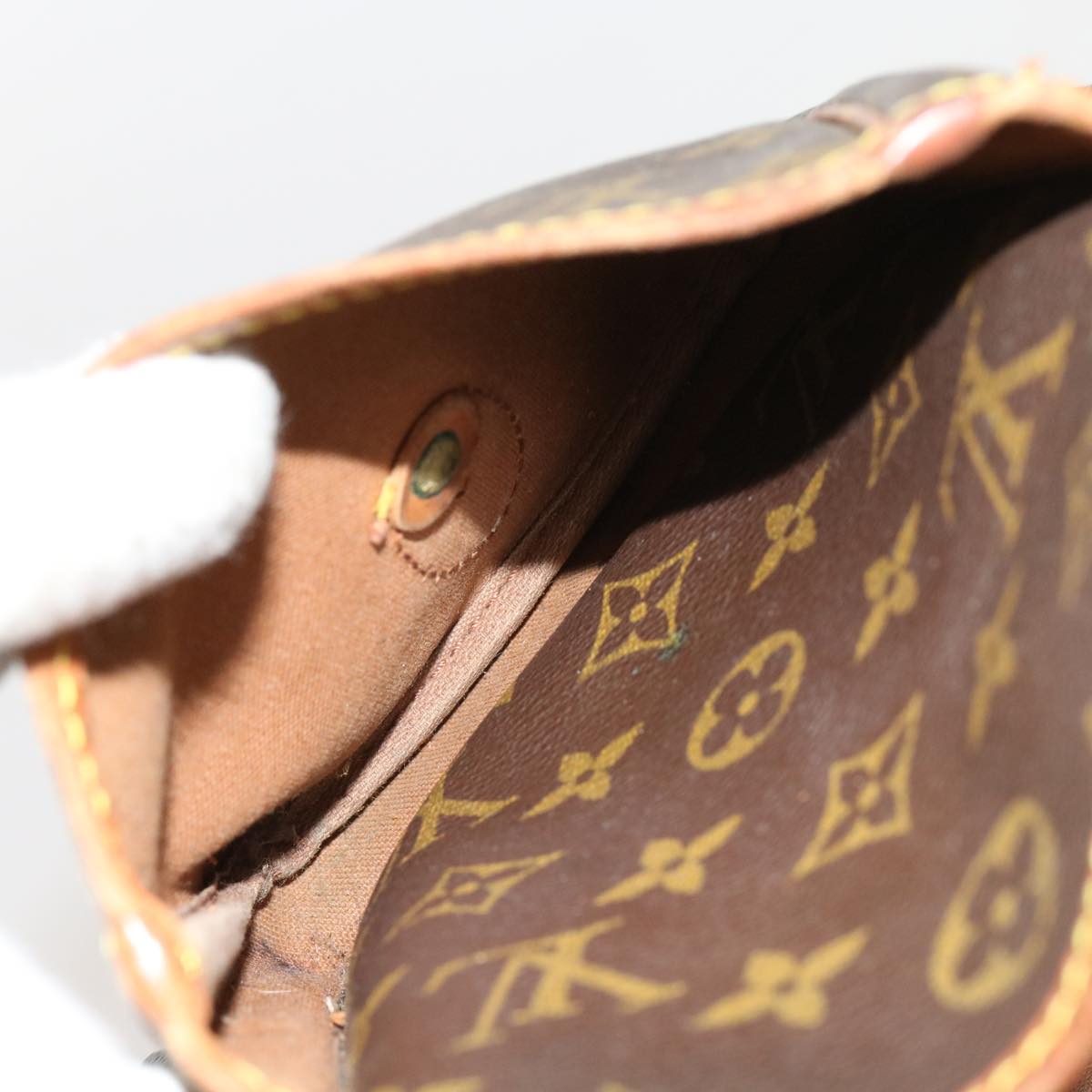 LOUIS VUITTON Monogram Gibeciere GM Shoulder Bag M42246 LV bs11362