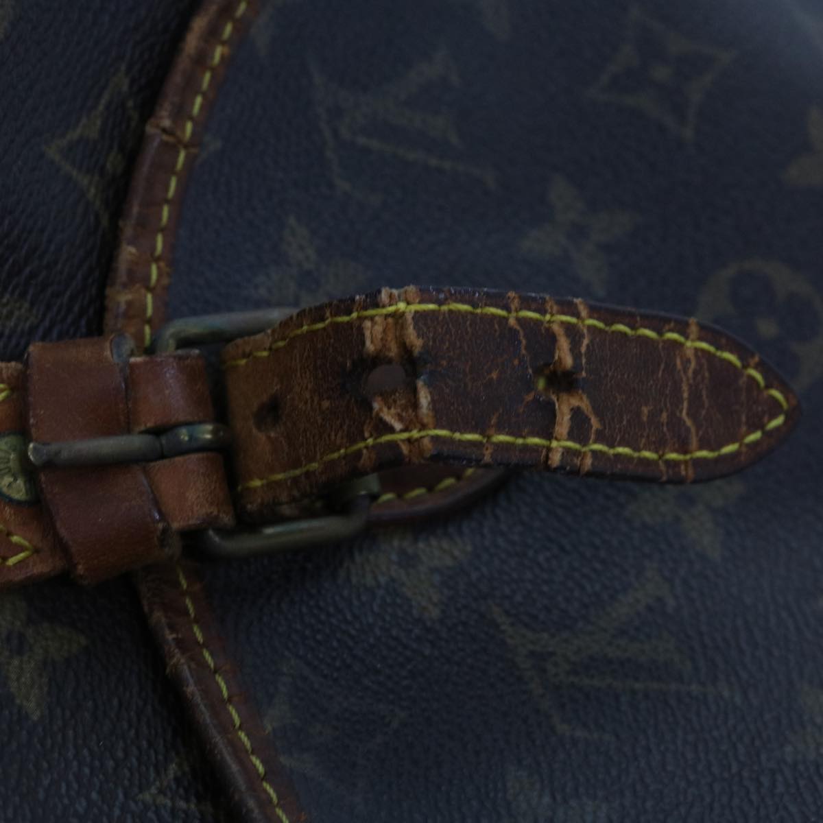 LOUIS VUITTON Monogram Gibeciere GM Shoulder Bag M42246 LV bs11362