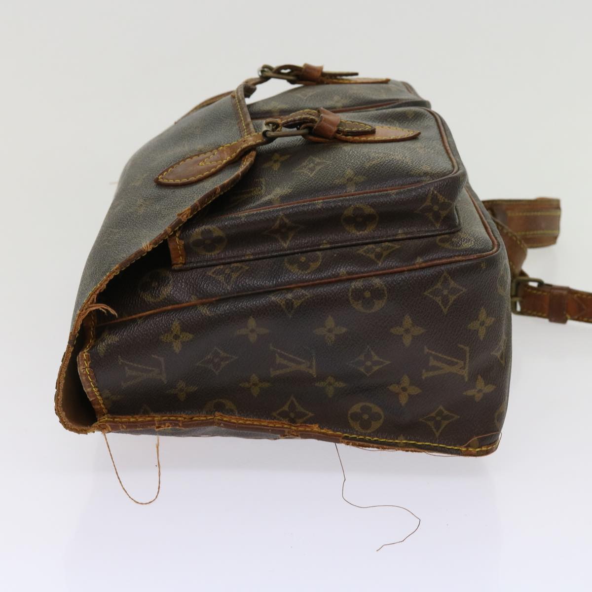 LOUIS VUITTON Monogram Gibeciere GM Shoulder Bag M42246 LV bs11362