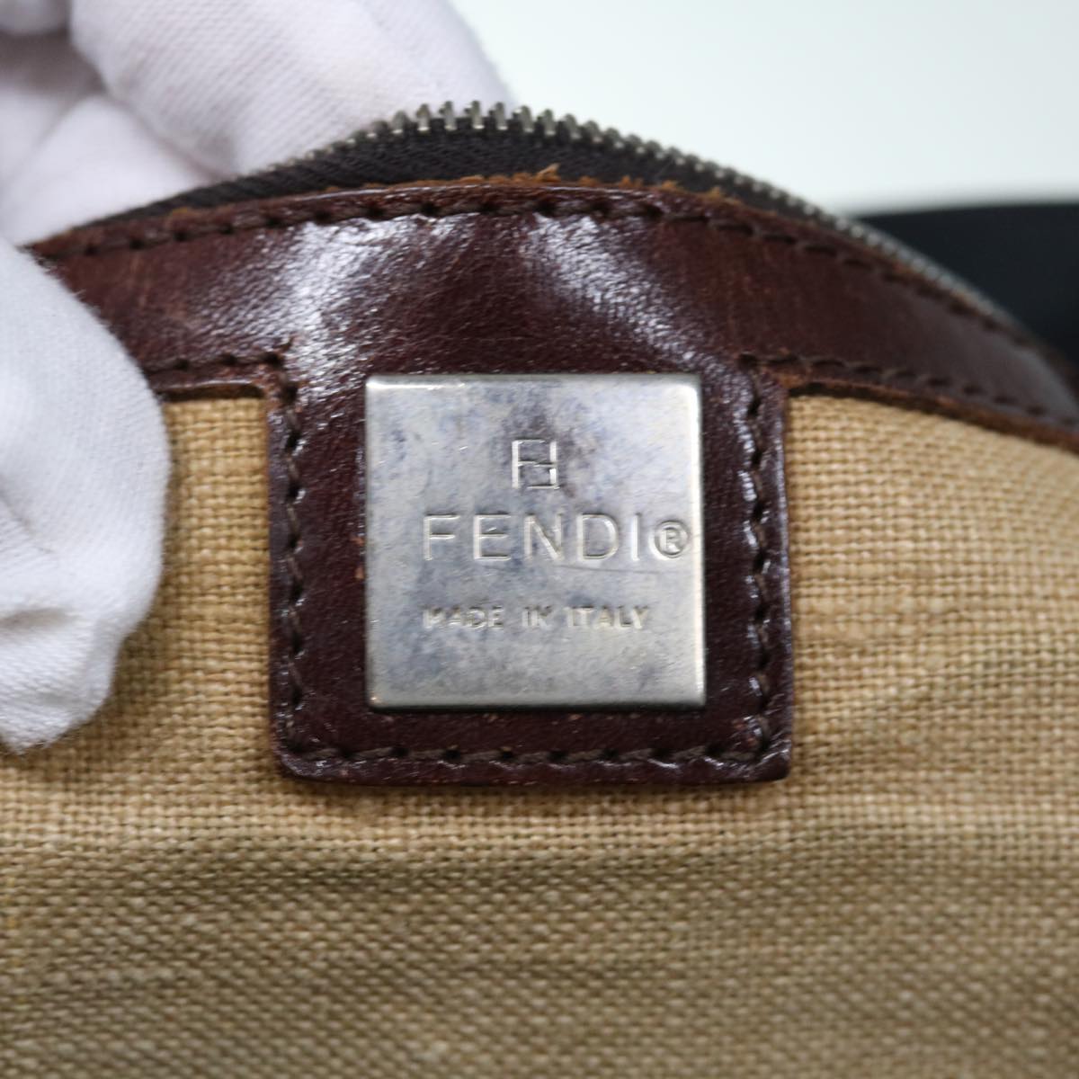 FENDI Tote Bag Nylon Black bs11434