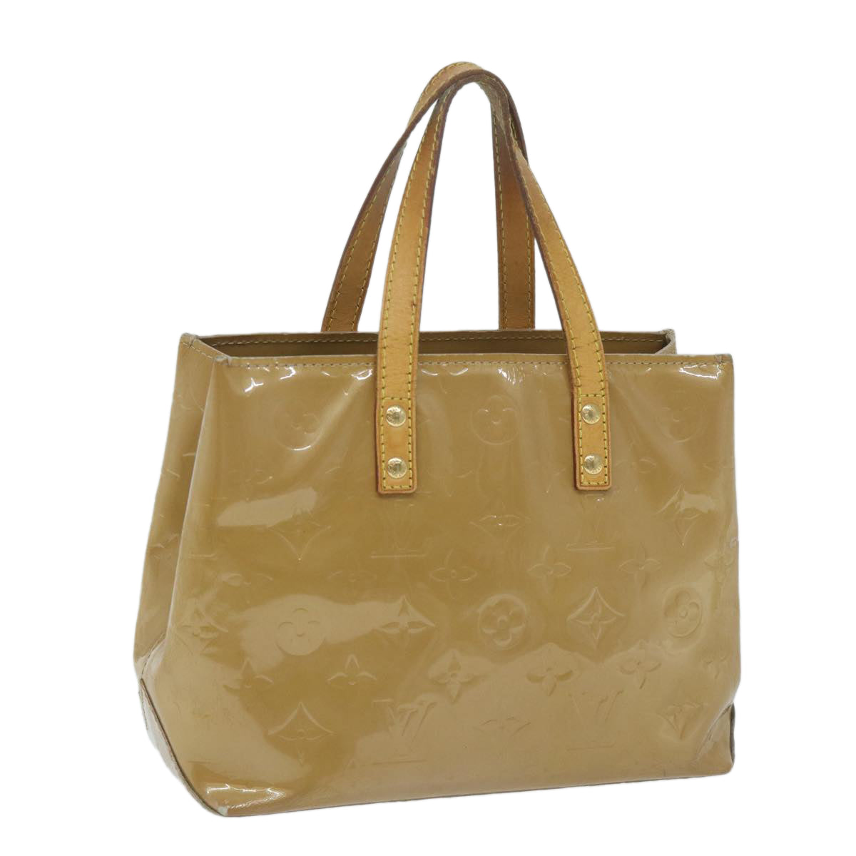 LOUIS VUITTON Monogram Vernis Reade PM Hand Bag Noisette M91334 LV bs11435