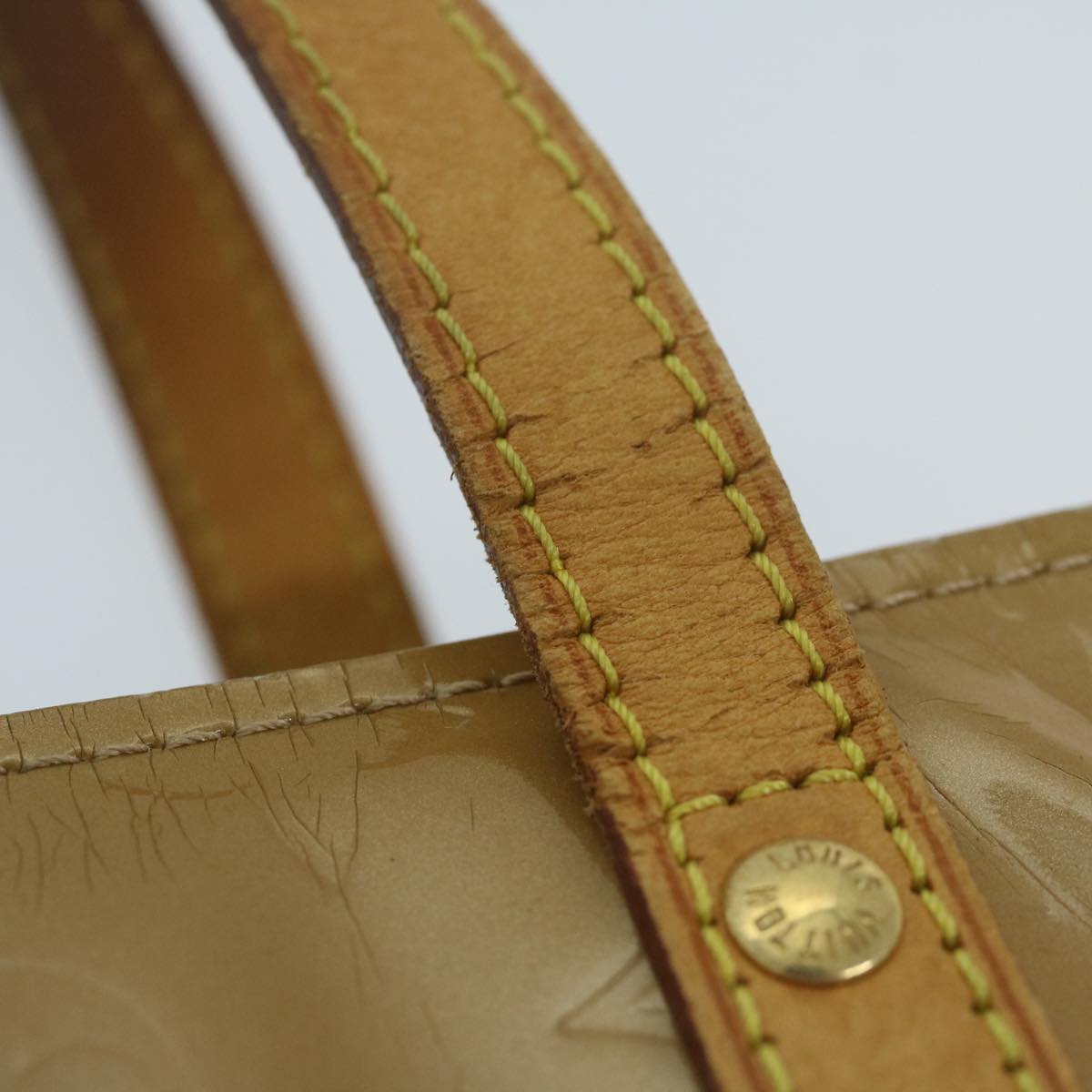 LOUIS VUITTON Monogram Vernis Reade PM Hand Bag Noisette M91334 LV bs11435