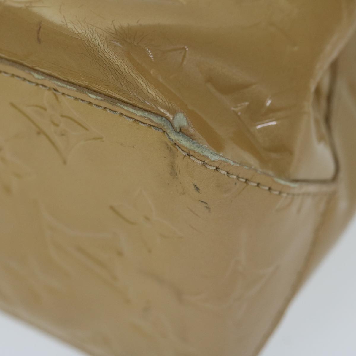 LOUIS VUITTON Monogram Vernis Reade PM Hand Bag Noisette M91334 LV bs11435