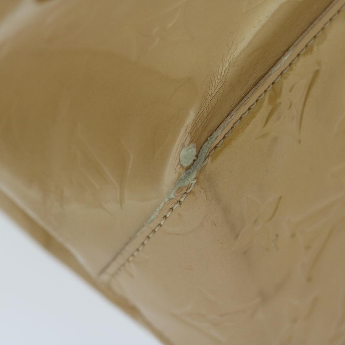LOUIS VUITTON Monogram Vernis Reade PM Hand Bag Noisette M91334 LV bs11435
