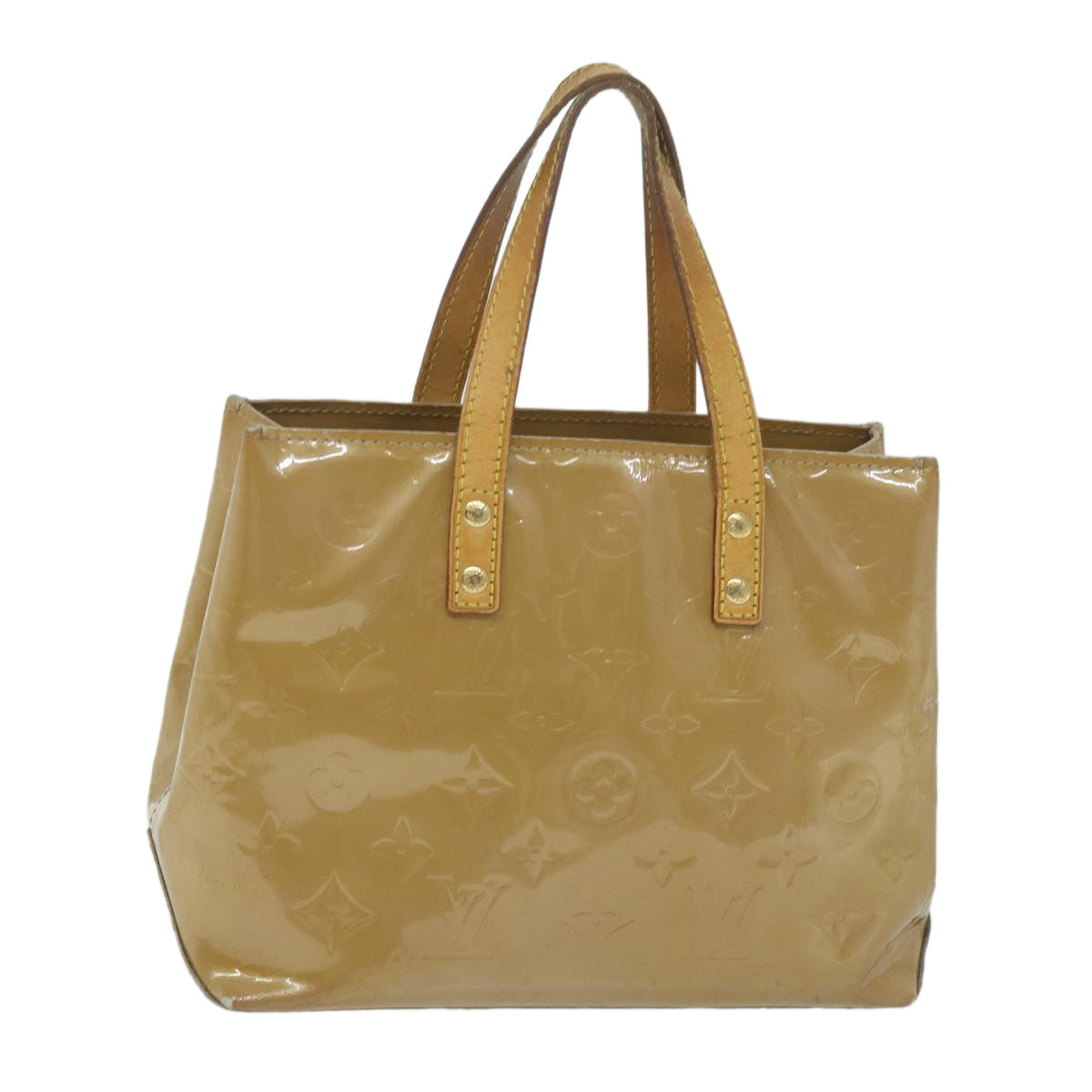 LOUIS VUITTON Monogram Vernis Reade PM Hand Bag Noisette M91334 LV bs11435
