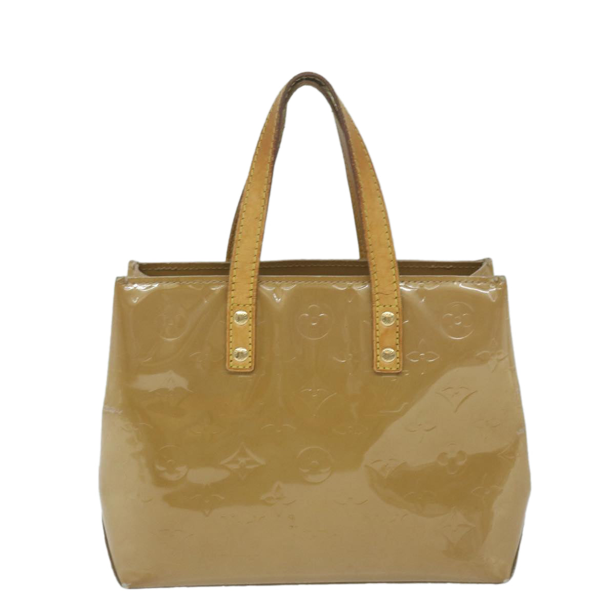 LOUIS VUITTON Monogram Vernis Reade PM Hand Bag Noisette M91334 LV bs11435