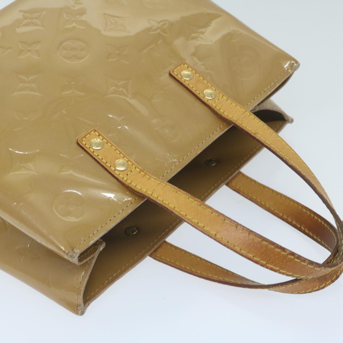 LOUIS VUITTON Monogram Vernis Reade PM Hand Bag Noisette M91334 LV bs11435