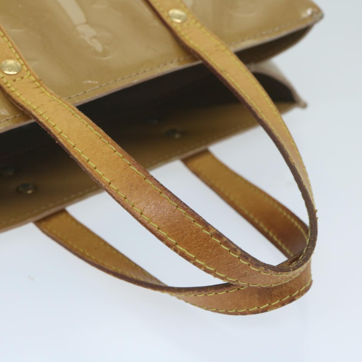 LOUIS VUITTON Monogram Vernis Reade PM Hand Bag Noisette M91334 LV bs11435