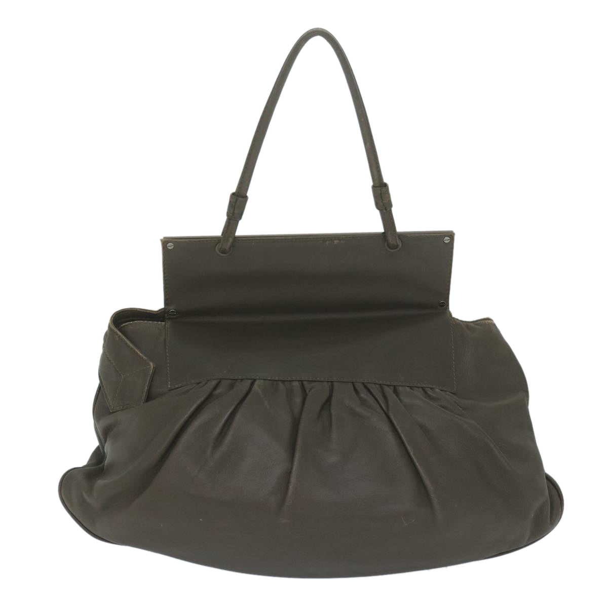 FENDI Shoulder Bag Leather Brown bs11438
