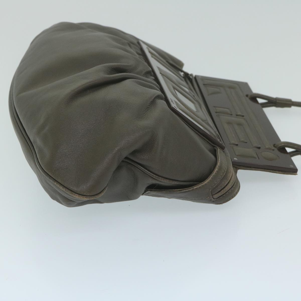 FENDI Shoulder Bag Leather Brown bs11438