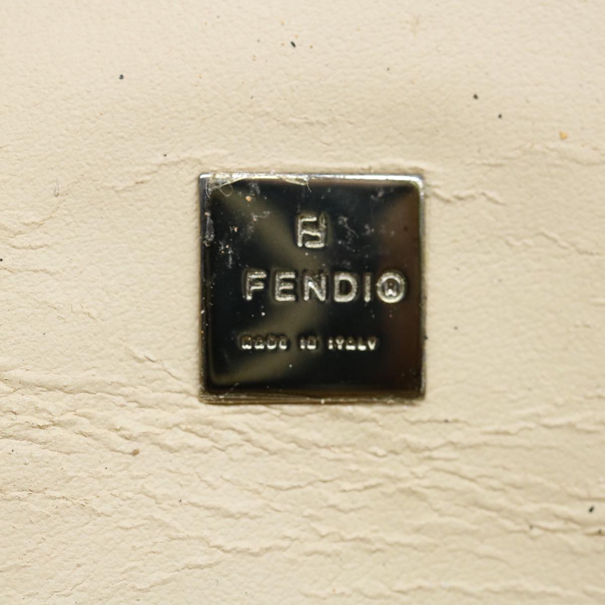 FENDI Zucca Canvas Vanity Pouch Brown Black bs11466