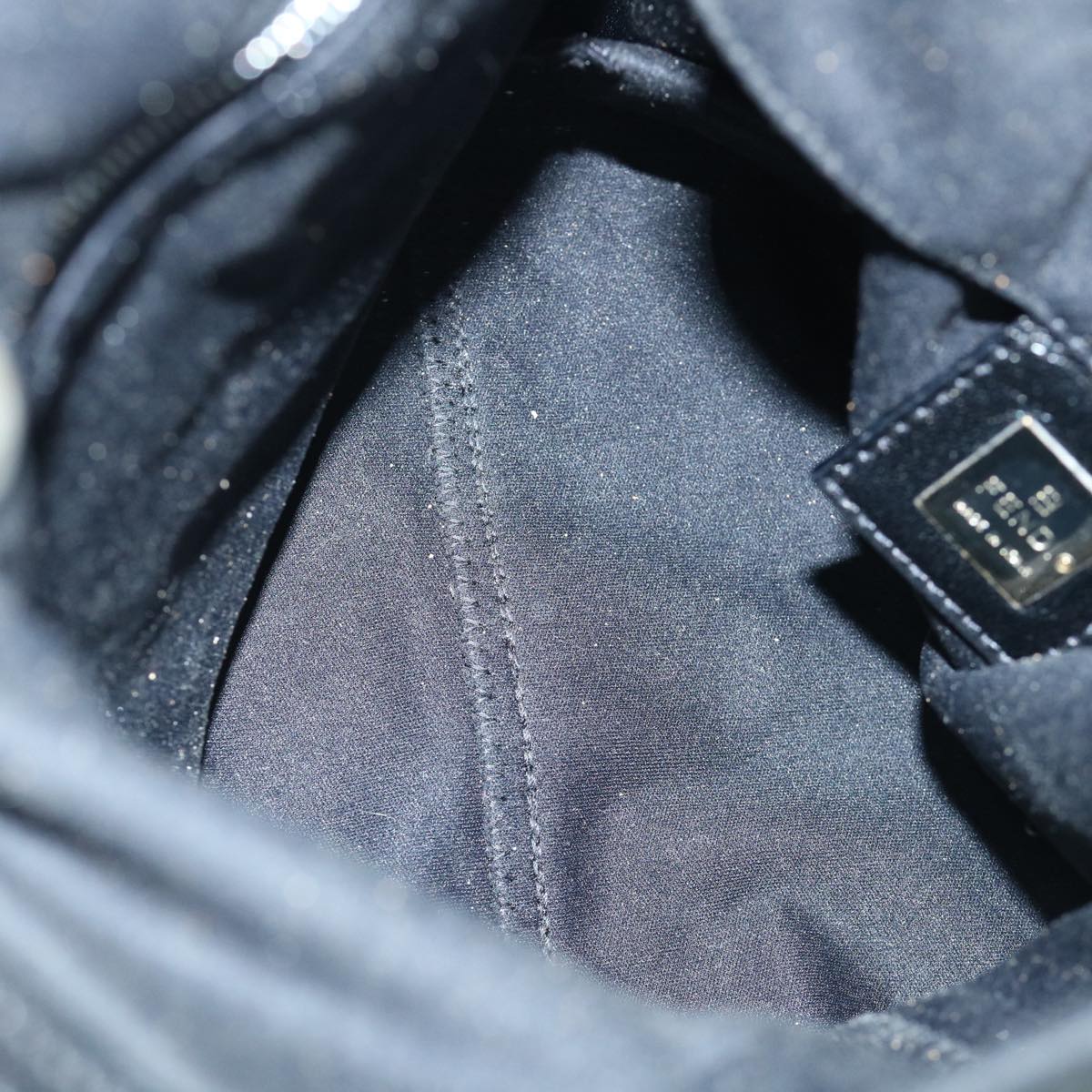 FENDI Shoulder Bag Nylon Black bs11530