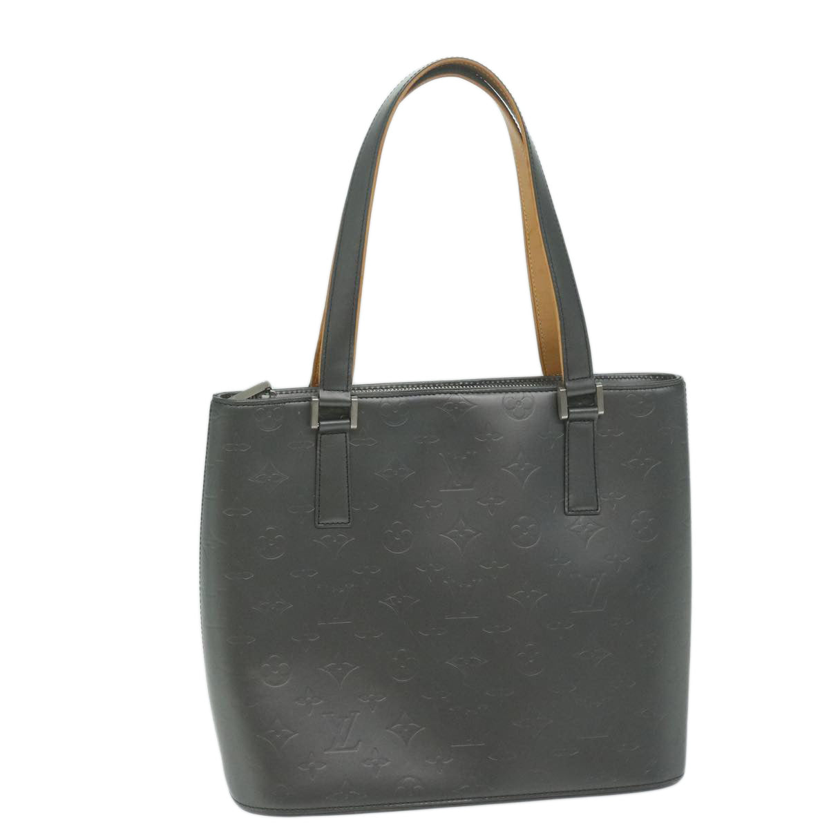 LOUIS VUITTON Monogram Mat Stockton Hand Bag Black M55115 LV bs11531