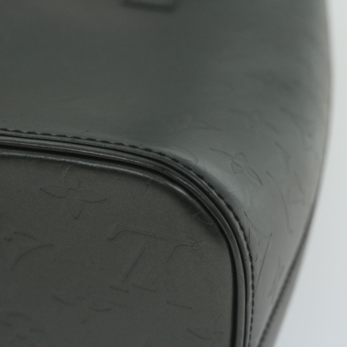 LOUIS VUITTON Monogram Mat Stockton Hand Bag Black M55115 LV bs11531