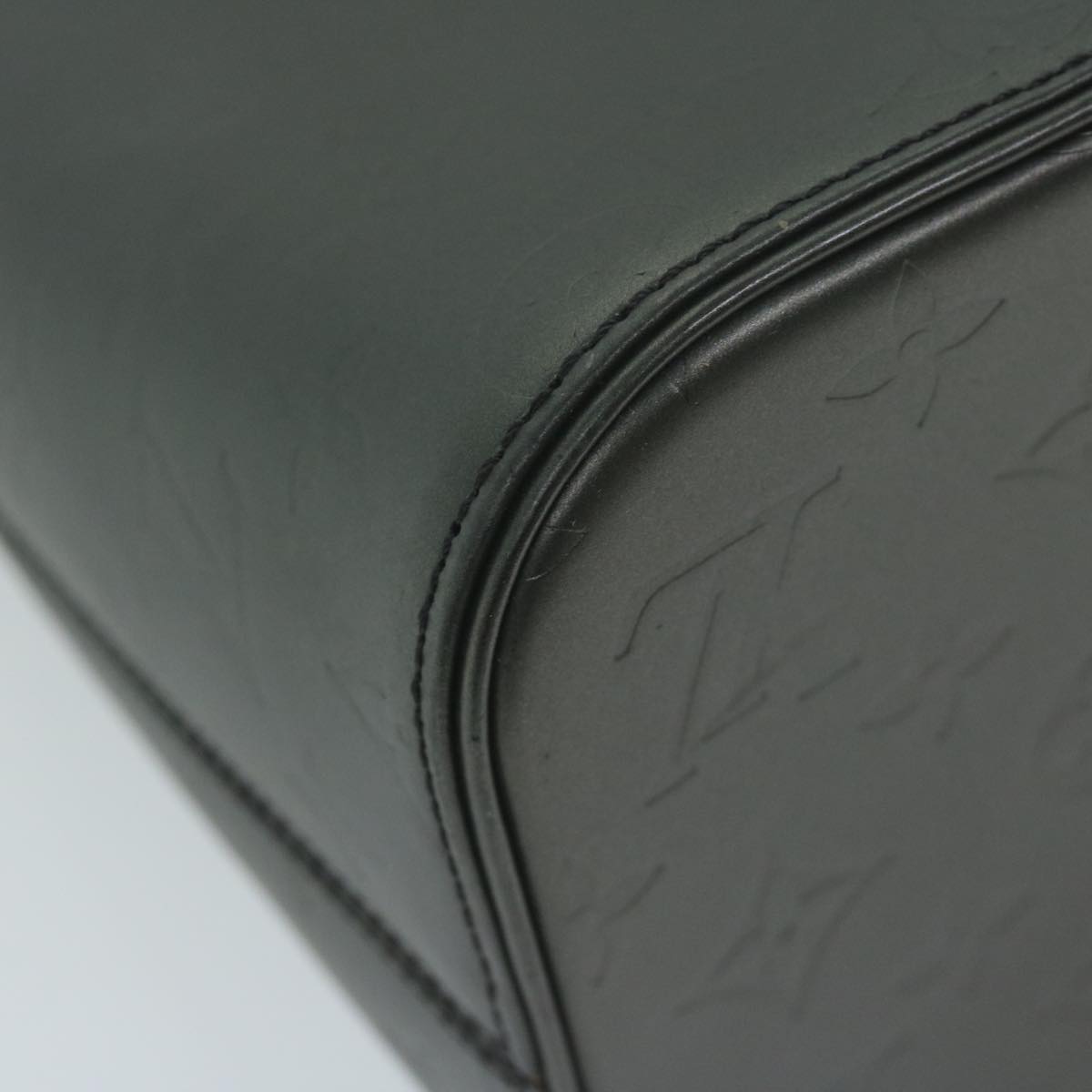 LOUIS VUITTON Monogram Mat Stockton Hand Bag Black M55115 LV bs11531