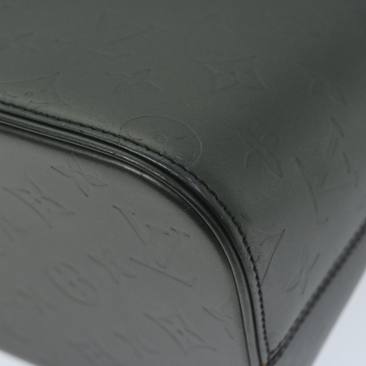 LOUIS VUITTON Monogram Mat Stockton Hand Bag Black M55115 LV bs11531