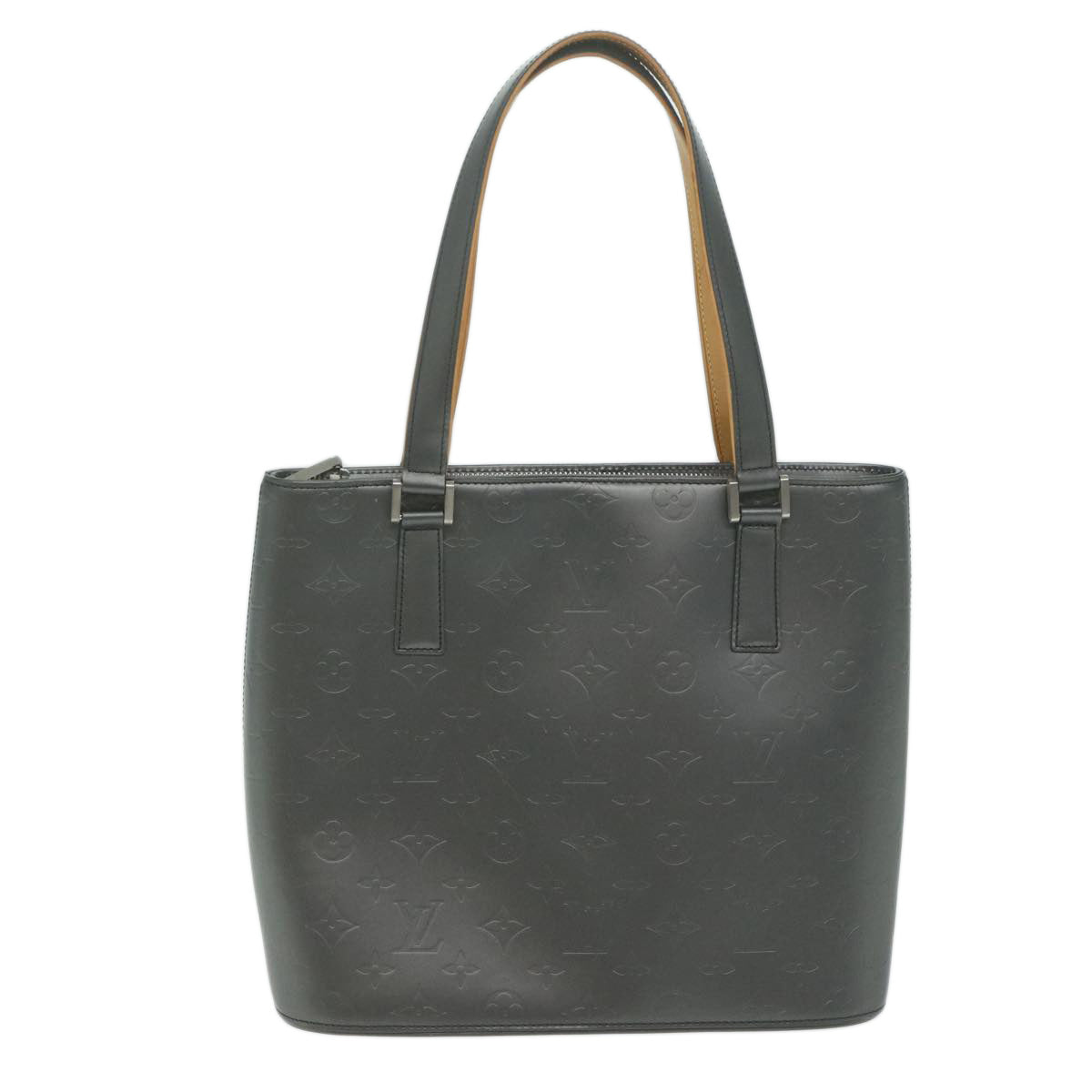 LOUIS VUITTON Monogram Mat Stockton Hand Bag Black M55115 LV bs11531