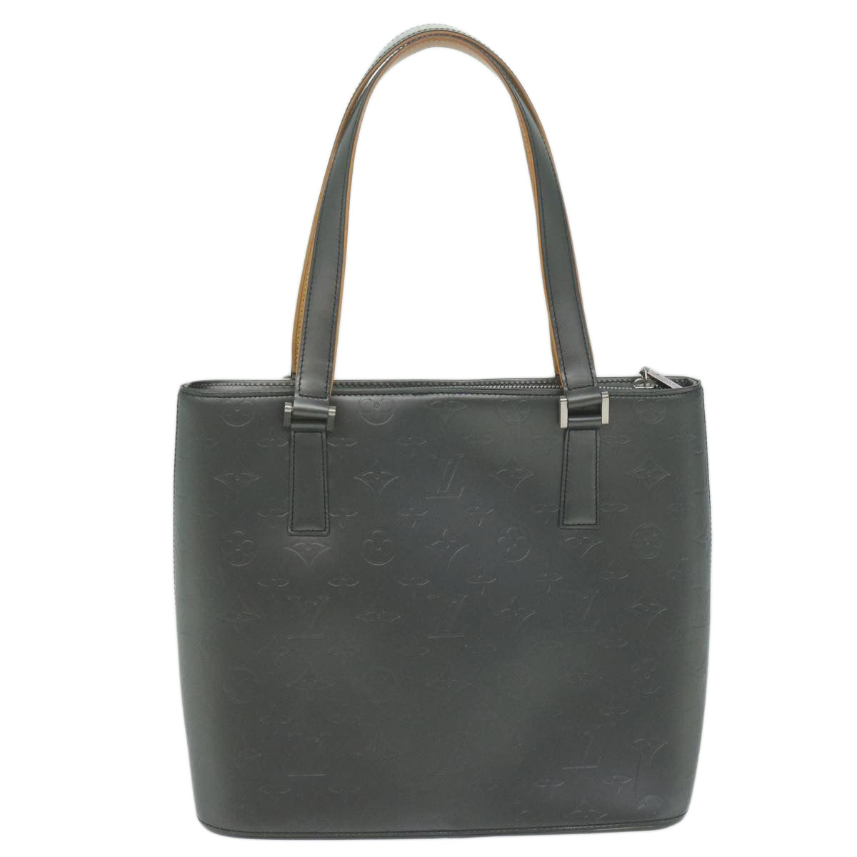 LOUIS VUITTON Monogram Mat Stockton Hand Bag Black M55115 LV bs11531