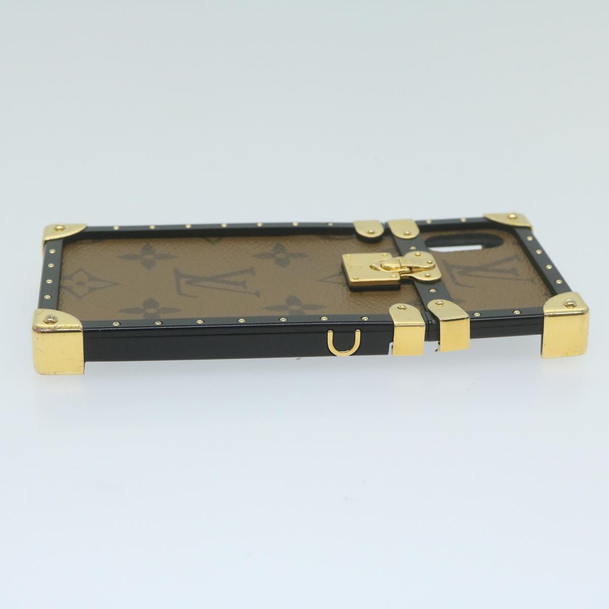 LOUIS VUITTON Monogram Reverse Eye Trunk iPhone X Case M62619 LV bs11533