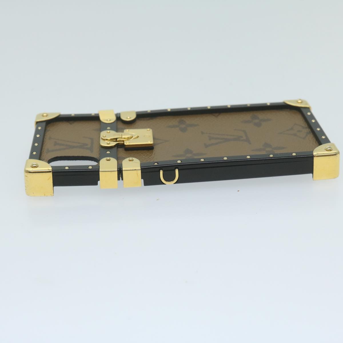 LOUIS VUITTON Monogram Reverse Eye Trunk iPhone X Case M62619 LV bs11533
