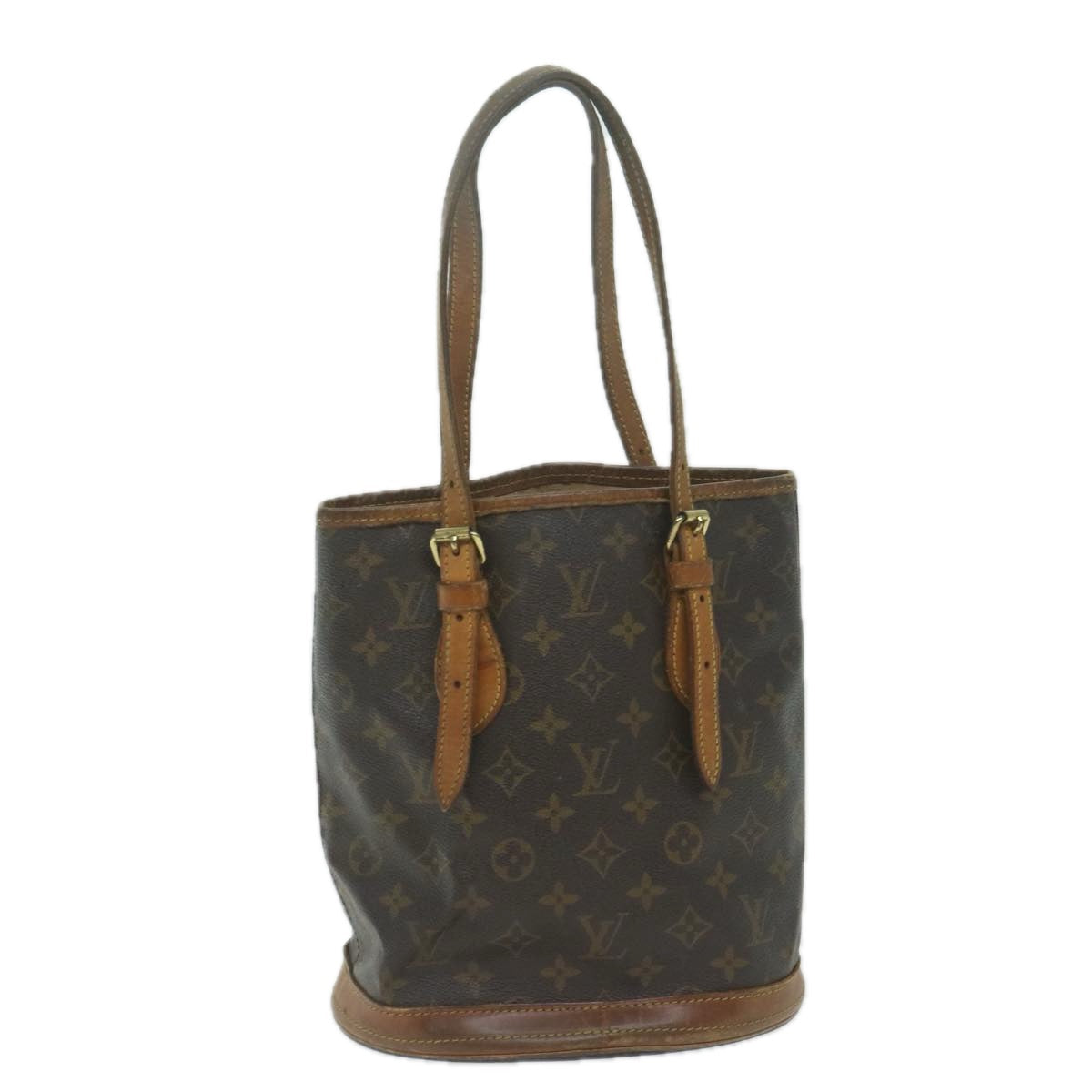 LOUIS VUITTON Monogram Bucket PM Shoulder Bag M42238 LV bs11534