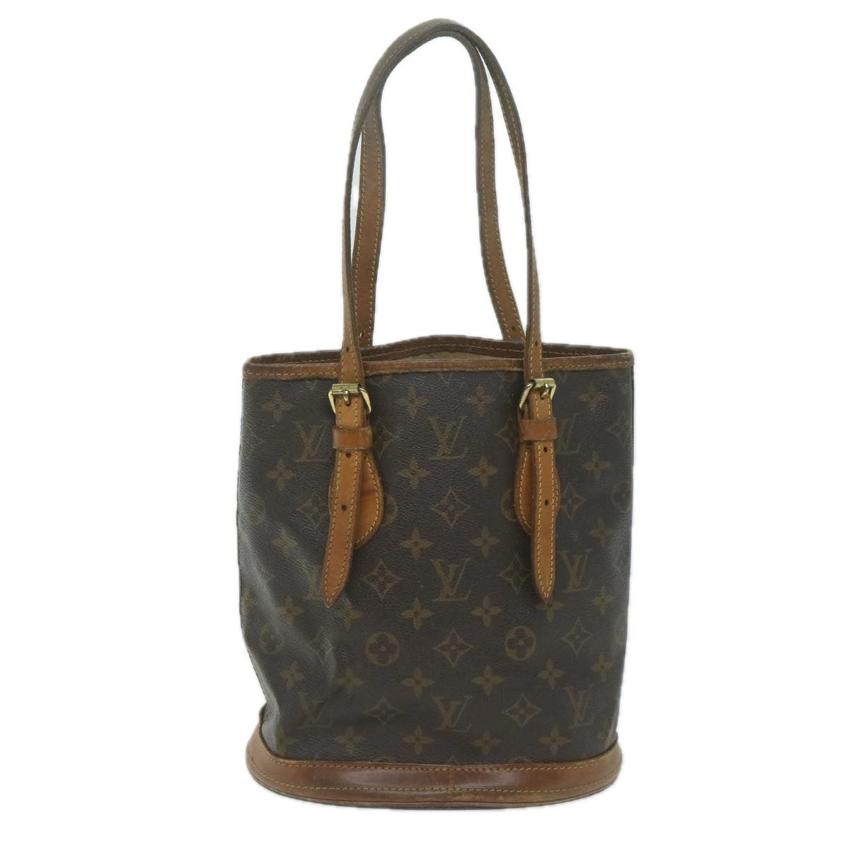 LOUIS VUITTON Monogram Bucket PM Shoulder Bag M42238 LV bs11534