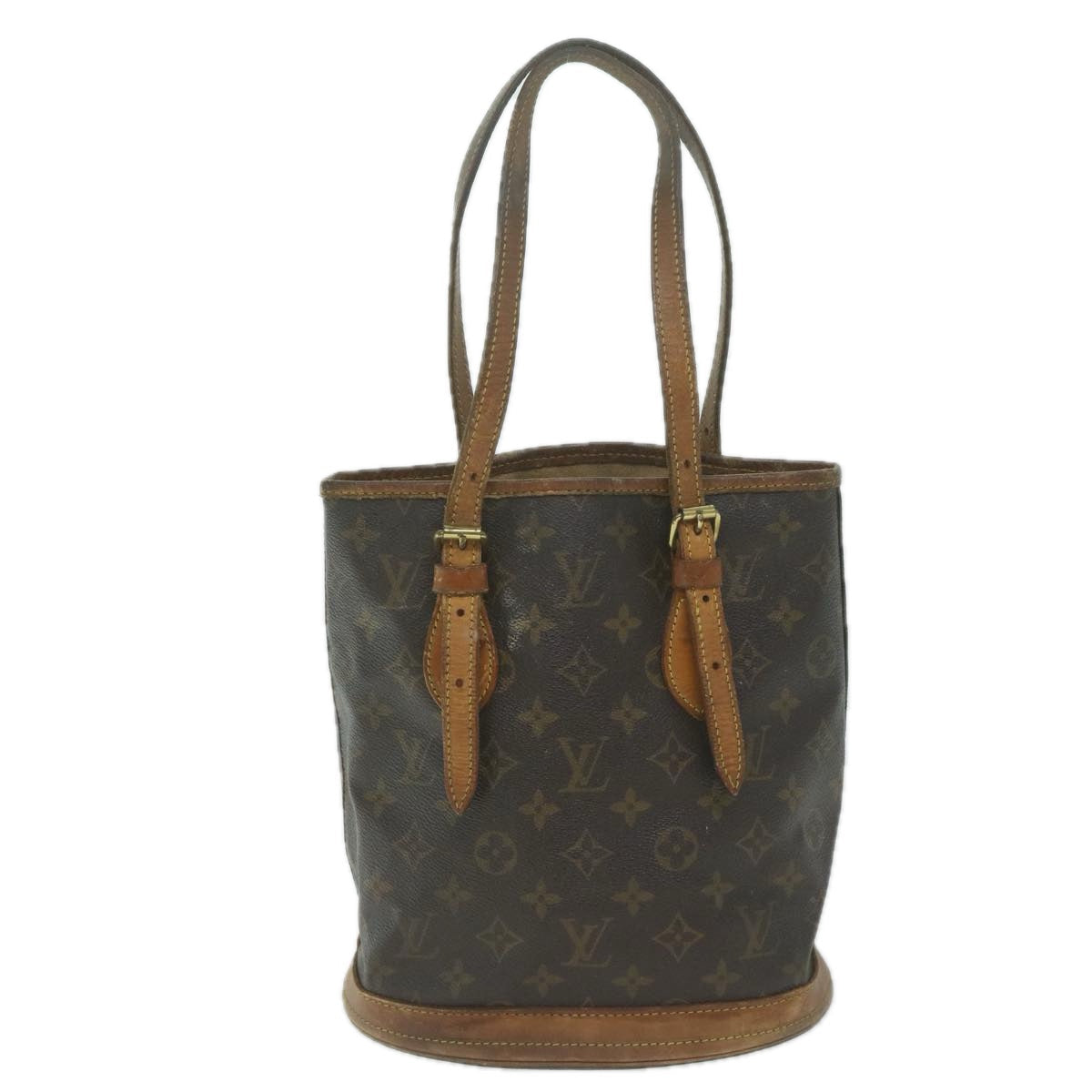 LOUIS VUITTON Monogram Bucket PM Shoulder Bag M42238 LV bs11534
