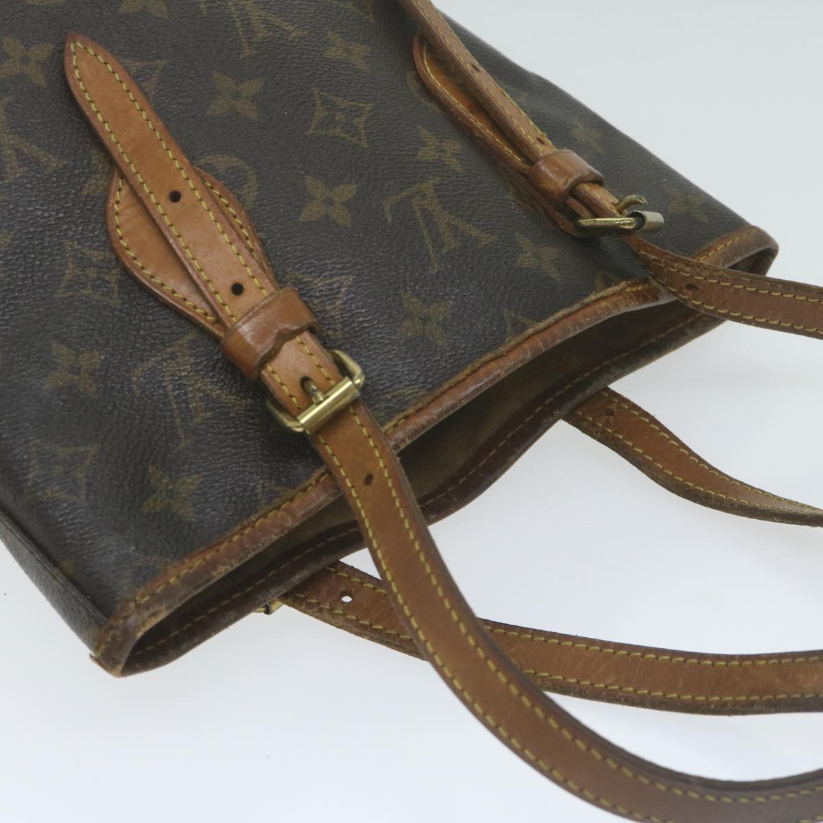 LOUIS VUITTON Monogram Bucket PM Shoulder Bag M42238 LV bs11534
