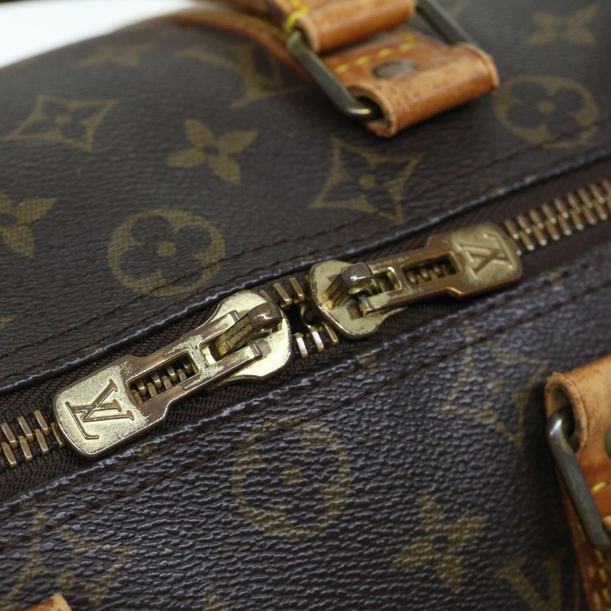 LOUIS VUITTON Monogram Keepall Bandouliere 45 Boston Bag M41418 LV bs11535
