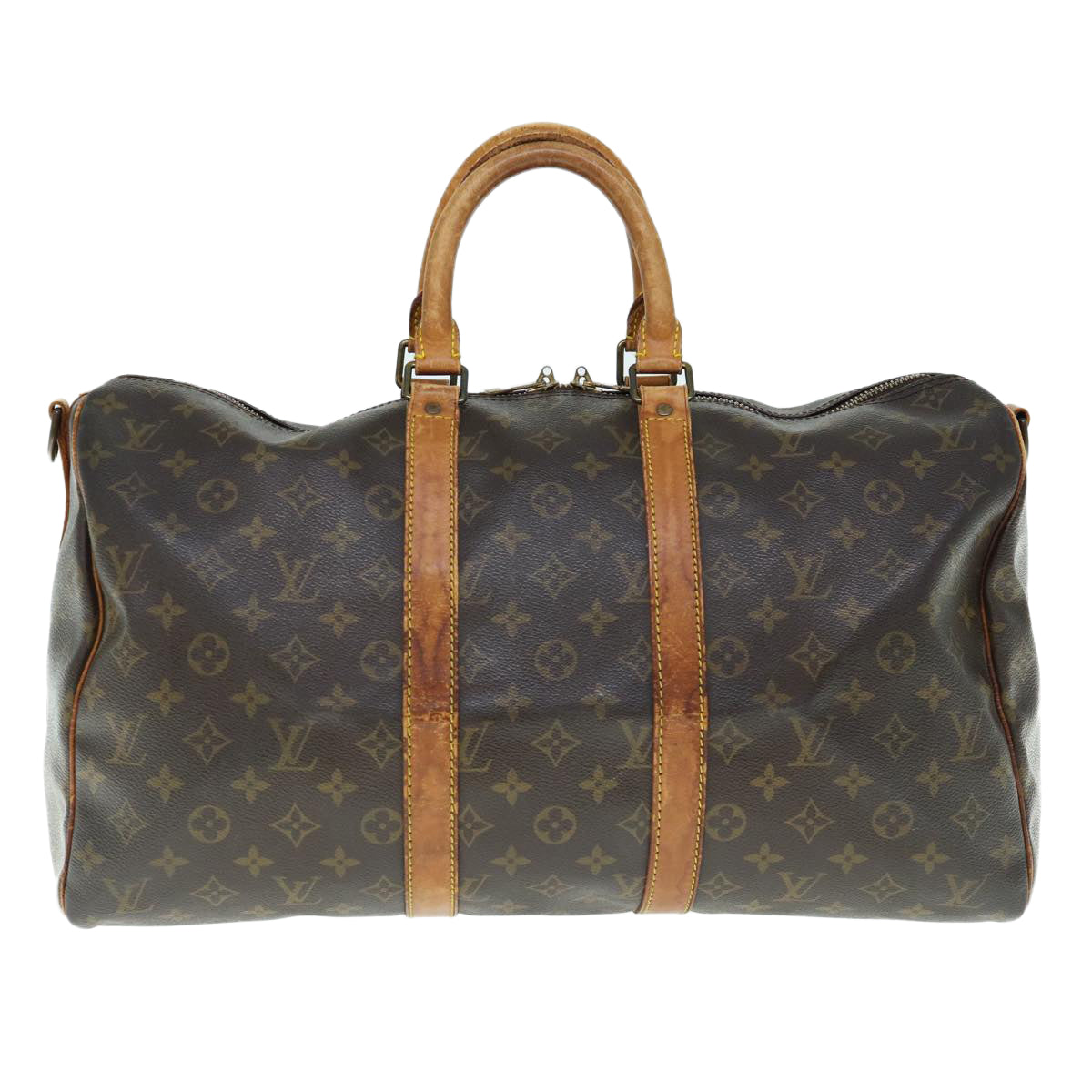 LOUIS VUITTON Monogram Keepall Bandouliere 45 Boston Bag M41418 LV bs11535