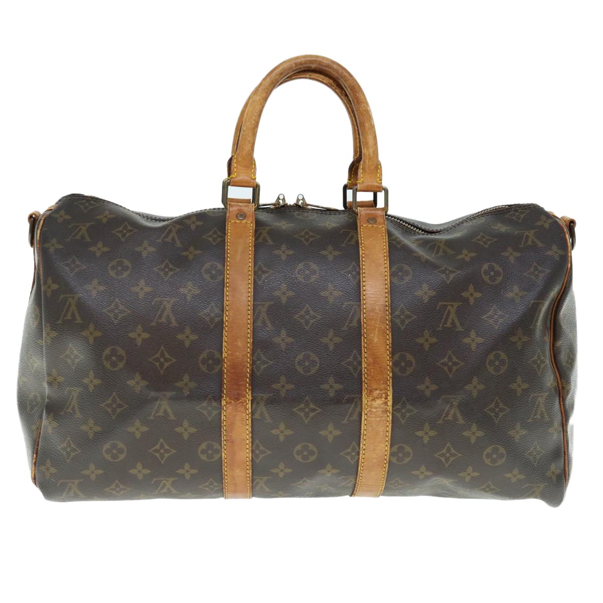 LOUIS VUITTON Monogram Keepall Bandouliere 45 Boston Bag M41418 LV bs11535