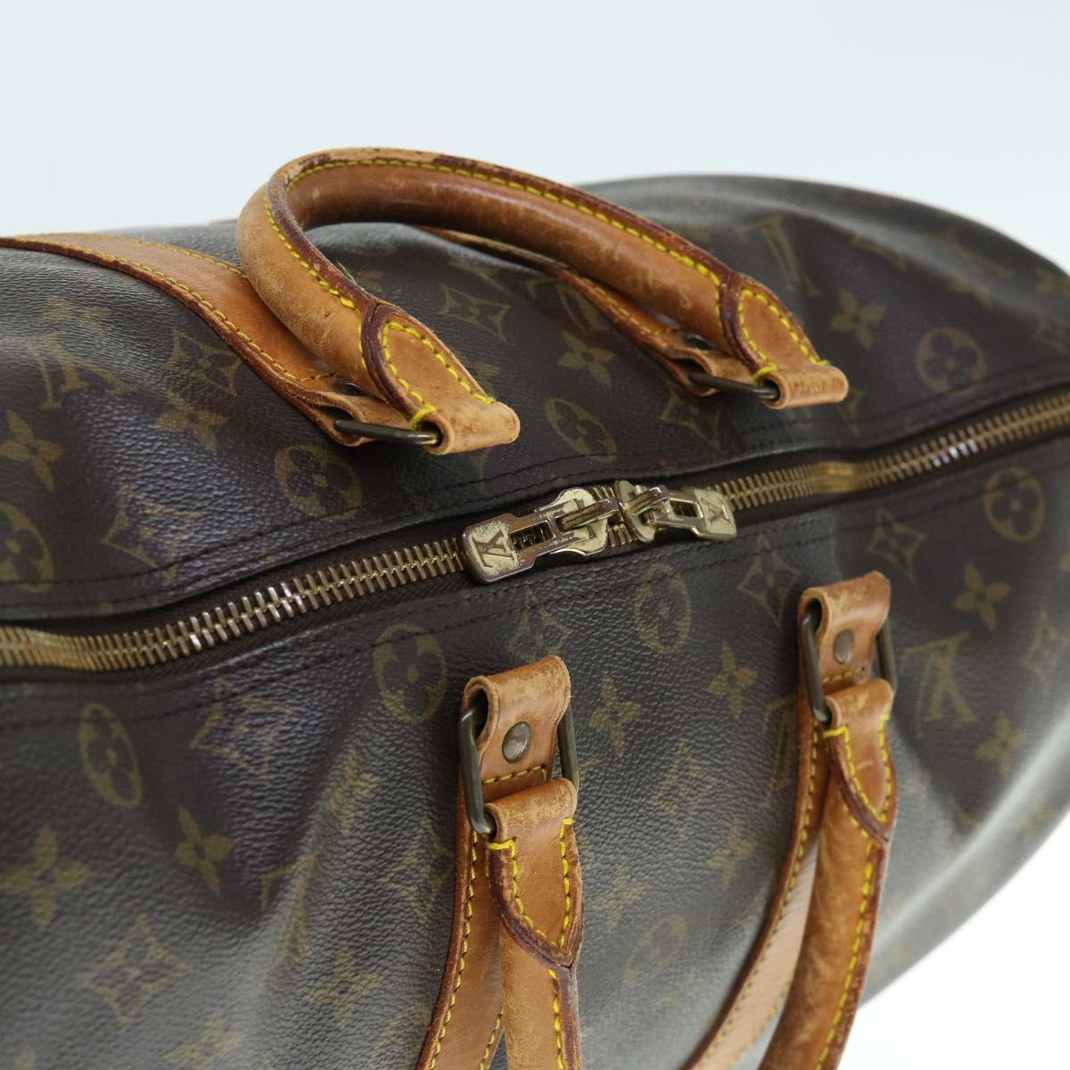 LOUIS VUITTON Monogram Keepall Bandouliere 45 Boston Bag M41418 LV bs11535