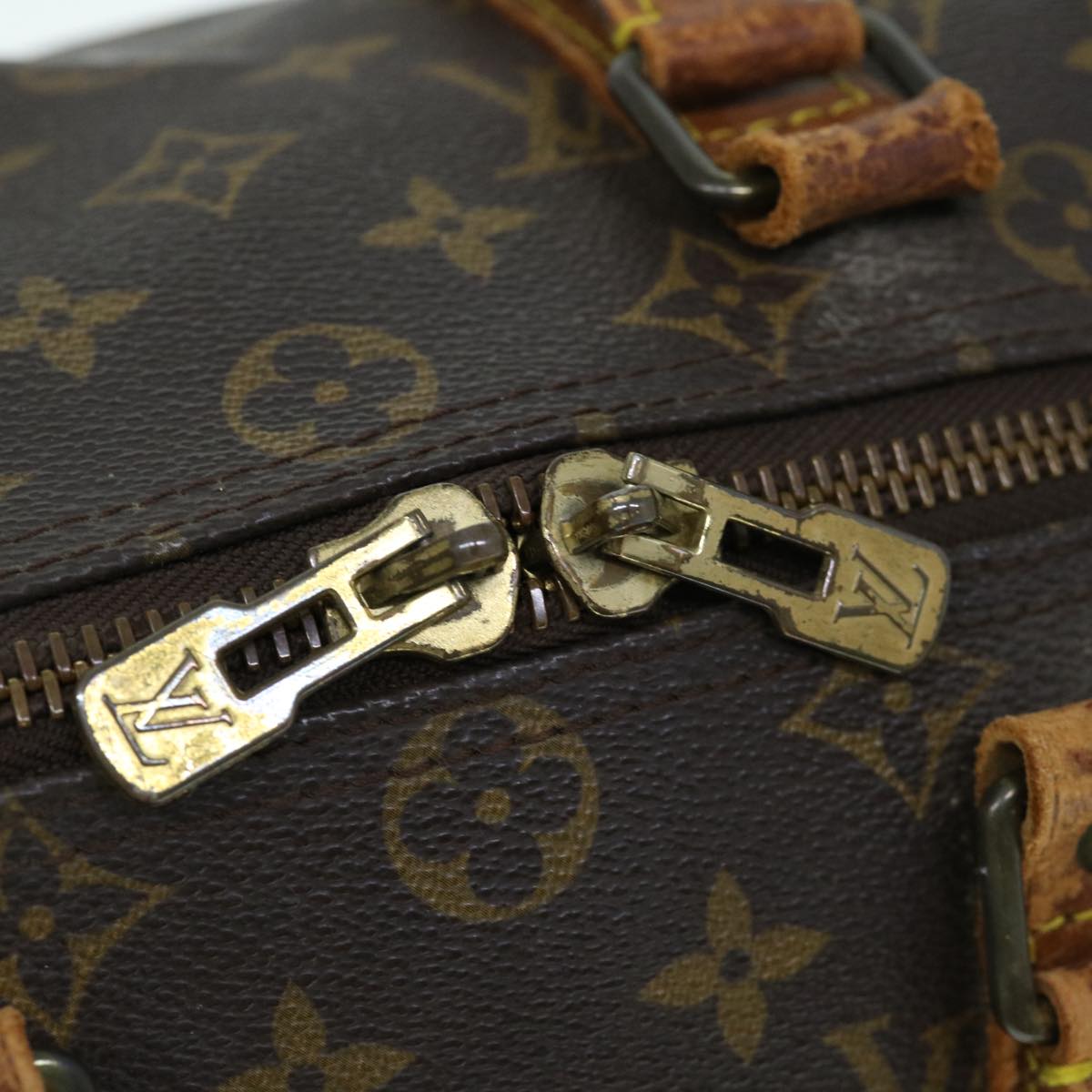 LOUIS VUITTON Monogram Keepall Bandouliere 45 Boston Bag M41418 LV bs11536
