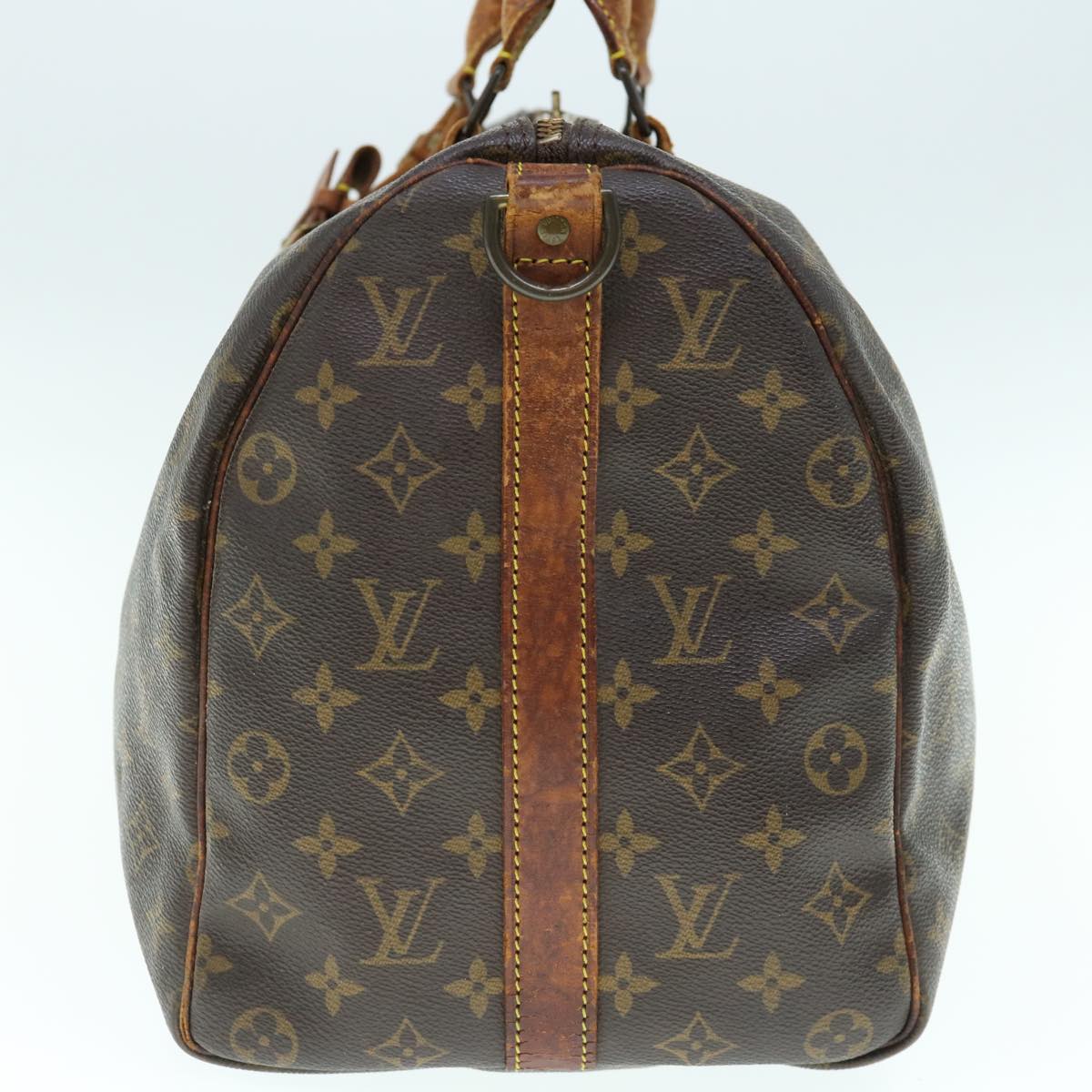 LOUIS VUITTON Monogram Keepall Bandouliere 45 Boston Bag M41418 LV bs11536