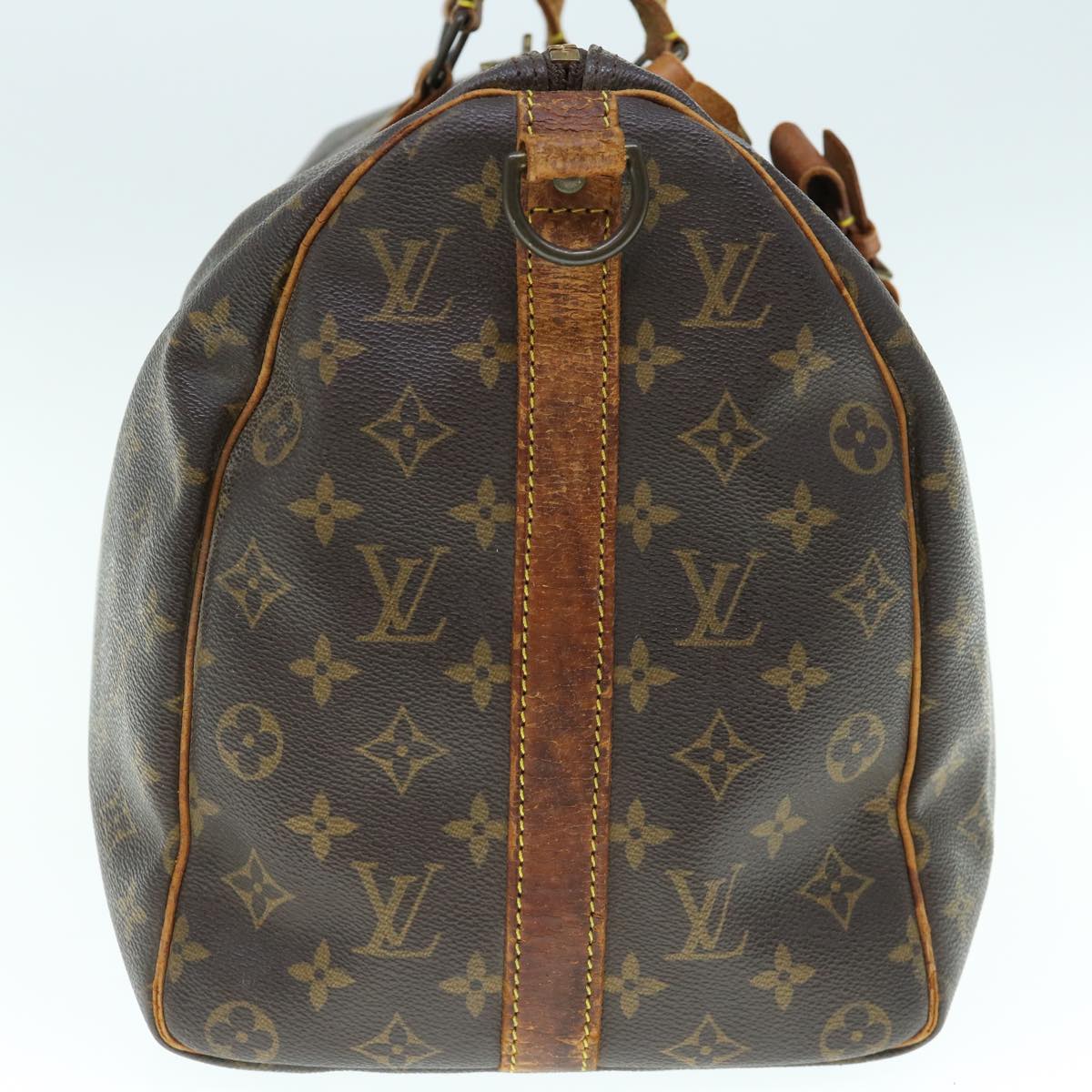 LOUIS VUITTON Monogram Keepall Bandouliere 45 Boston Bag M41418 LV bs11536