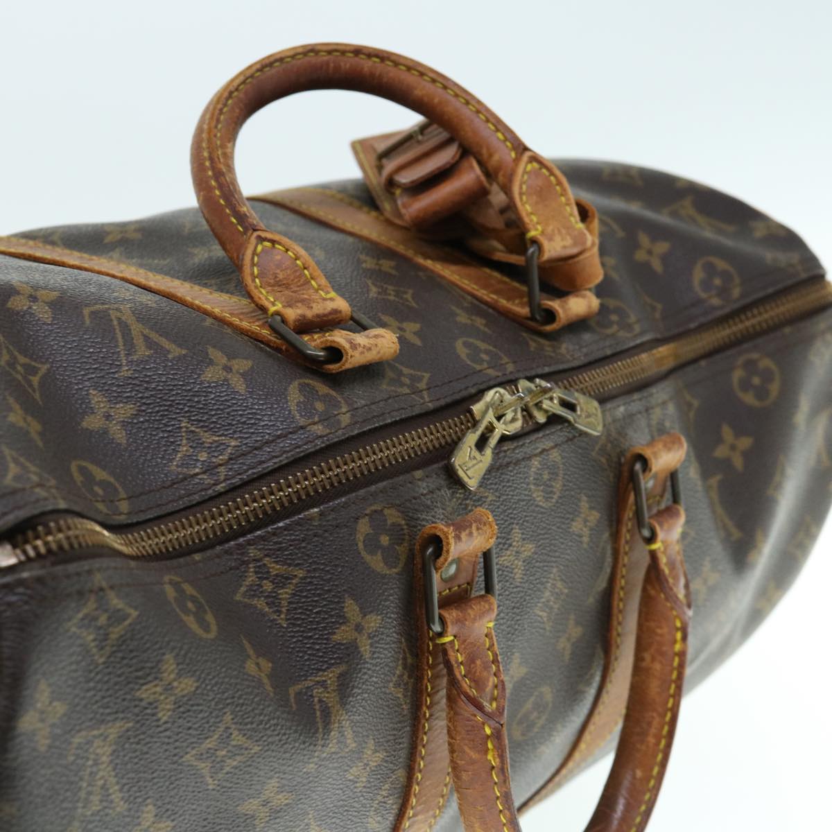 LOUIS VUITTON Monogram Keepall Bandouliere 45 Boston Bag M41418 LV bs11536