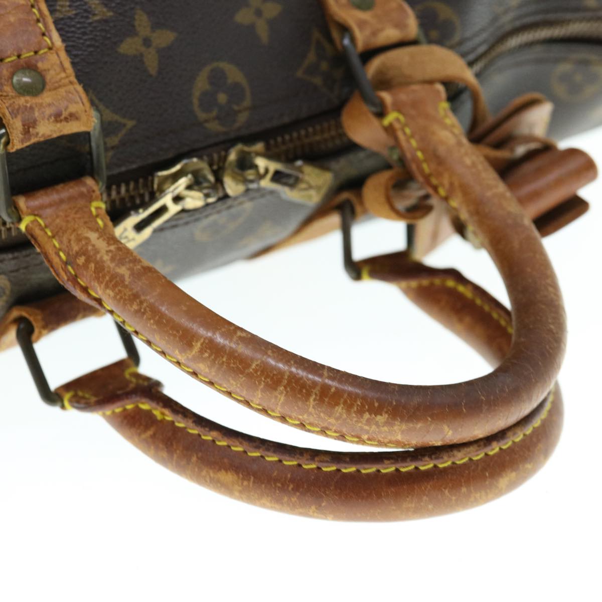 LOUIS VUITTON Monogram Keepall Bandouliere 45 Boston Bag M41418 LV bs11536