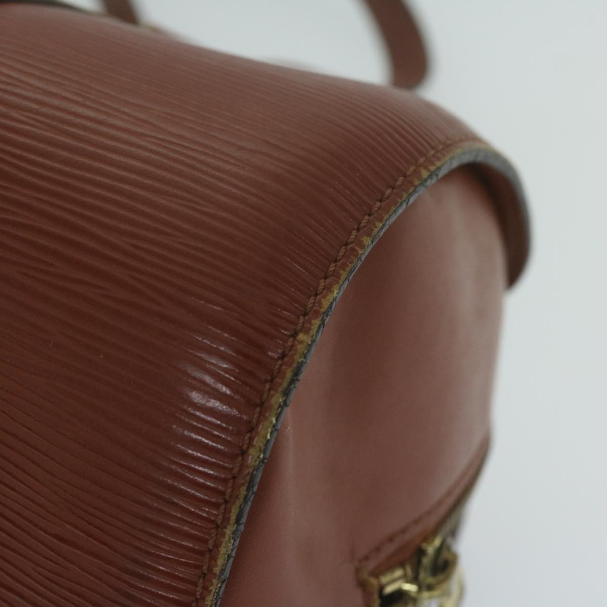LOUIS VUITTON Epi Soufflot Hand Bag Brown M52223 LV bs11566