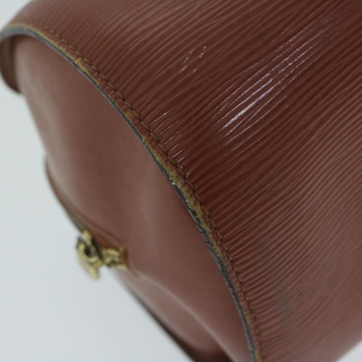 LOUIS VUITTON Epi Soufflot Hand Bag Brown M52223 LV bs11566