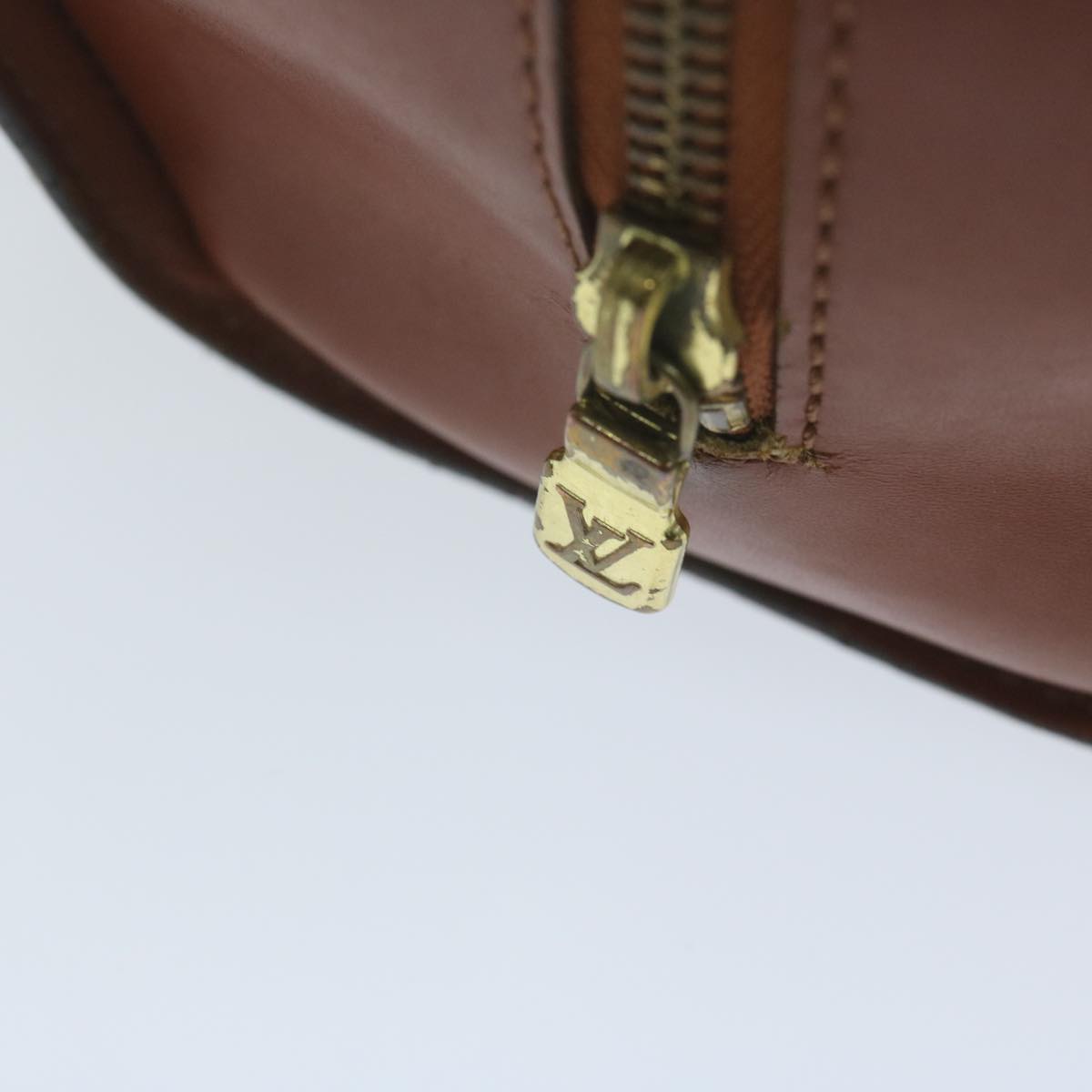 LOUIS VUITTON Epi Soufflot Hand Bag Brown M52223 LV bs11566