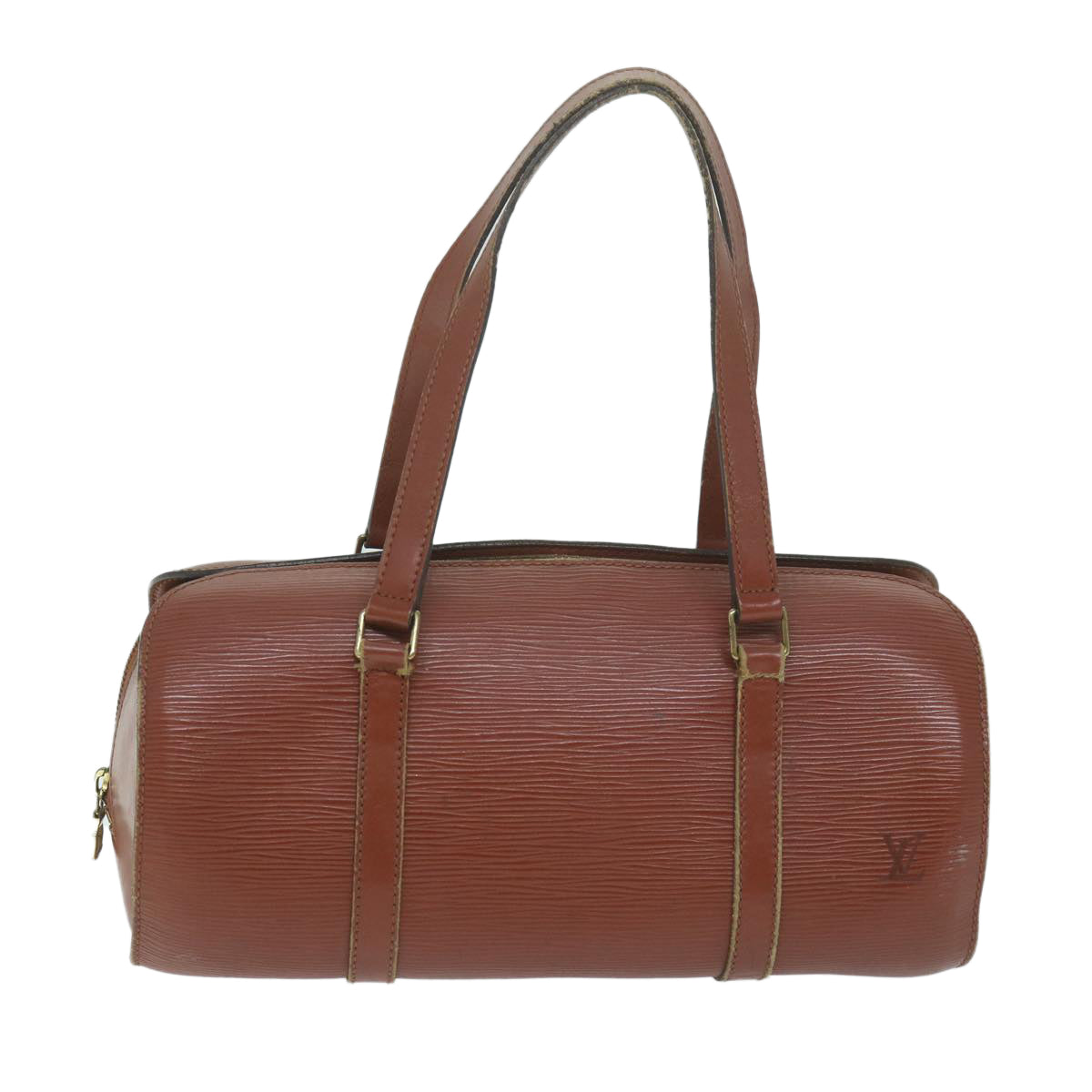 LOUIS VUITTON Epi Soufflot Hand Bag Brown M52223 LV bs11566