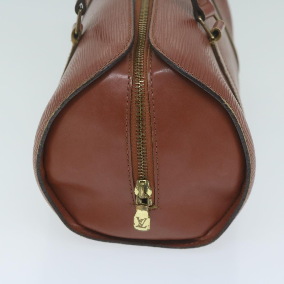 LOUIS VUITTON Epi Soufflot Hand Bag Brown M52223 LV bs11566