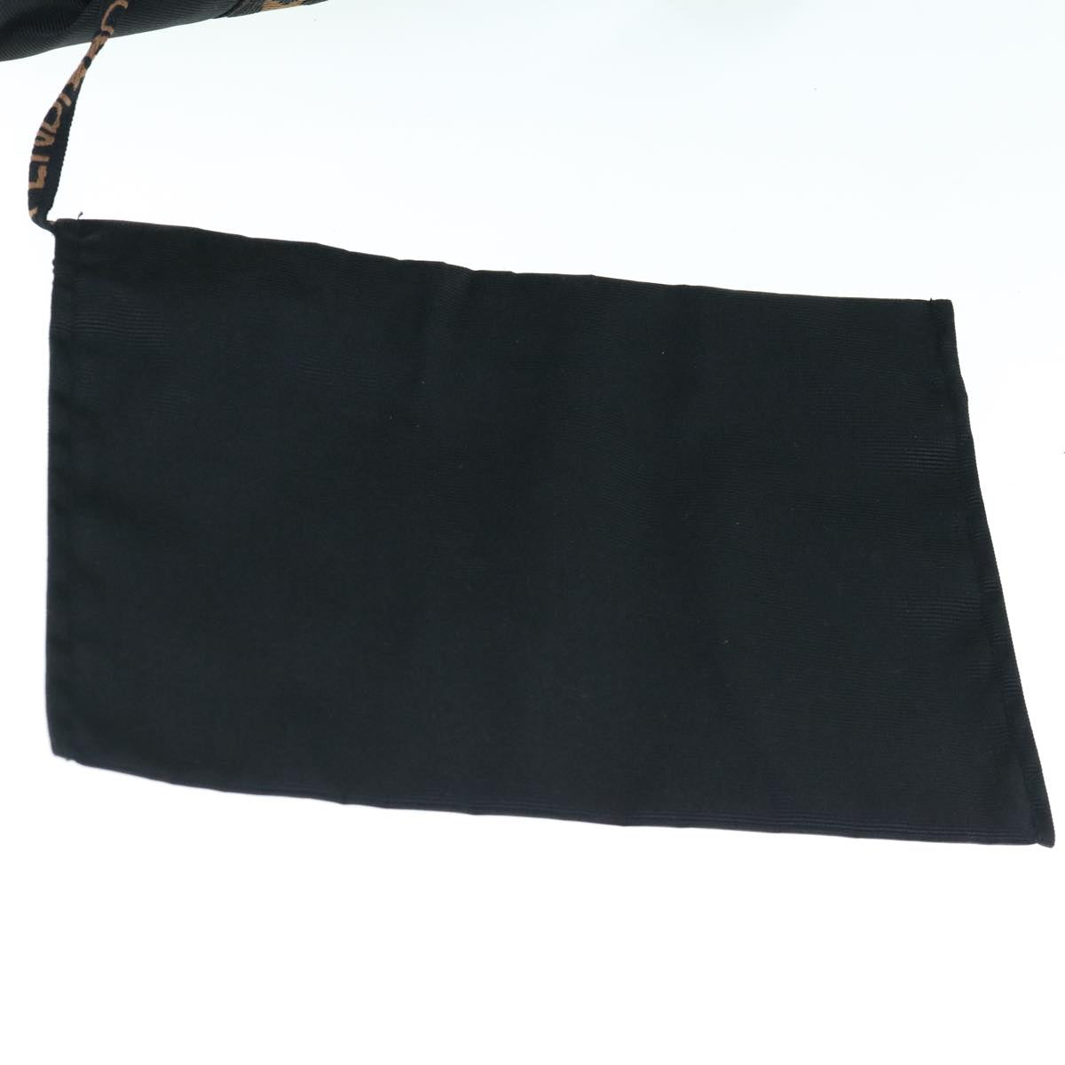 FENDI Boston Bag Nylon 2way Black Brown bs11573